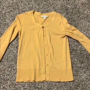 Mustard Yemkow Cardigan (Cold Water Creek)